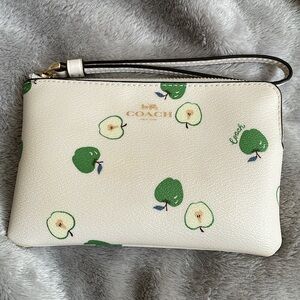 Coach Apple Corner Zip Wristlet